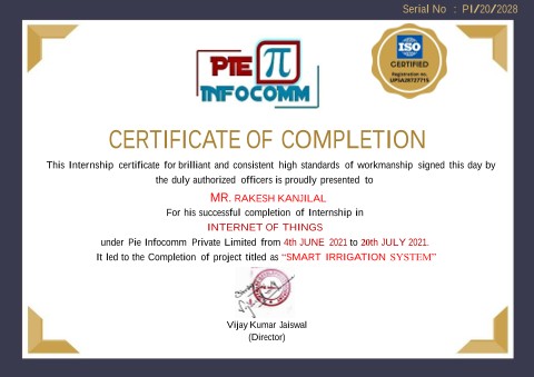 Pie Infocomm Certificate 2